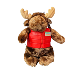 Plush Moose Vest Red